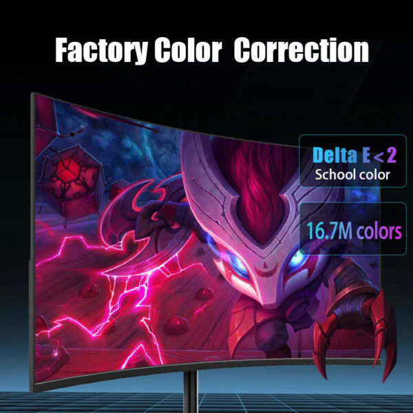24 inch 1K 165hz Curved Gaming Monitor 144hz 1MS VA FHD Desktop Displays 300cd/m2 For PC Monitors Gamer Built-in speaker DP