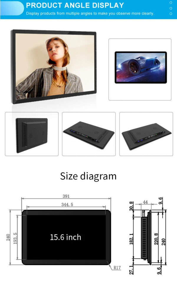 Factory Price Android All In One Pc 10" 13" 15" 18" 21" 24" 27" 32" Wall Mounted Android 11 Tablet