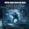 24 inch 1K 165hz Curved Gaming Monitor 144hz 1MS VA FHD Desktop Displays 300cd/m2 For PC Monitors Gamer Built-in speaker DP