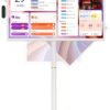 32 inch UHD 4K Smart Portable TV Gen2, 16G +256G Storage, Android OS, 15000mAh, Rolling TV on Wheels with Rotatable Touch Screen, Built-in Battery, Full Swivel Rotation, Voice Remote