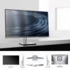 34 inch Curved All In One PC 4K HD Fish Screen All In One Computer16GB RAM Adjustable Office Computer