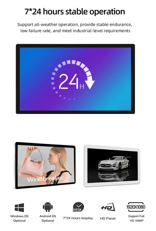 Factory Price Android All In One Pc 10" 13" 15" 18" 21" 24" 27" 32" Wall Mounted Android 11 Tablet