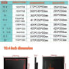 Factory 13.3 Inch Marine/yachts Displays 1000-1500Nits Outdoor Ag glass Binding Ip65 Waterproof Industrial Touch Screen Monitor