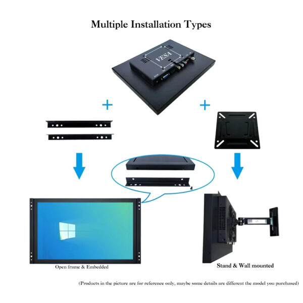 主图-05 15.6 Inch 1000NIT 1920*1080 FHD IPS Open Frame Capacitive Touch Screen Monitor Wall Mount Outdoor High Brightness LCD Display