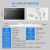 21.5 Inch 1000 nits 1920x1080 White Shell Panel VESA Mount Open Frame Capacitive TouchScreen Industrial Monitor LCD Display for Industrial
